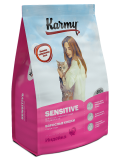 Karmy Sensitive сухой корм для взрослых кошек с чувствительным пищеварением индейка 0.4кг