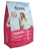 Karmy Sensitive сухой корм для взрослых кошек с чувствительным пищеварением индейка 1.5кг