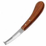 Нож копытный двусторонний с деревянной ручкой (по Бурдиццо)