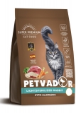  PETVADOR LIGHT/STERILIZED Super Premium Сухой корм для взрослых кошек с лишним весом и стерилизованных Кролик 2кг