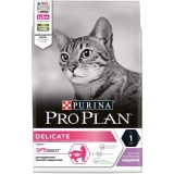 Pro Plan Delicate для взрослых кошек с чувствительным пищеварением или особыми предпочтениями в еде, с высоким содержанием индейки 3 кг