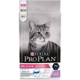 Pro Plan Delicate Senior сухой корм для кошек старше 7 лет с чувствительным пищеварением или особыми предпочтениями в еде, с высоким содержанием индейки 1,5 кг