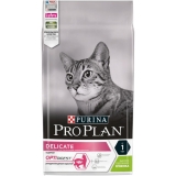 Pro Plan Delicate Сухой корм для взрослых кошек с чувствительным пищеварением или с особыми предпочтениями в еде, с высоким содержанием ягненка 1,5 кг