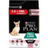 Pro Plan Opti Derma Сухой корм для собак мелких пород с высоким содержанием лосося 2,5+500 кг