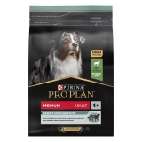  PRO PLAN SENSITIVE DIGESTION Сухой корм для взрослых собак средних пород с чувствительным пищеварением, с высоким содержанием ягненка, 3 кг