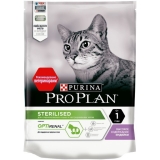 Pro Plan Сухой корм  для стерилизованных кошек и кастрированных котов, с высоким содержанием индейки 200 г