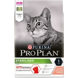 Pro Plan Сухой корм для стерилизованных кошек и кастрированных котов старше 1 года для поддержания органов чувств, с высоким содержанием лосося 3 кг