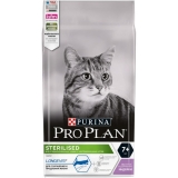 Pro Plan Сухой корм для стерилизованных кошек старше 7 лет, с высоким содержанием индейки 1,5 кг