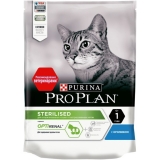 Pro Plan Сухой корм для взрослых стерилизованных кошек и кастрированных котов, с кроликом 200 г