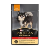 Pro Plan Влажный корм для взрослых собак мелких и карликовых пород, с говядиной в соусе 85 г