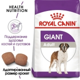 Royal Canin Giant Adult Корм сухой для взрослых собак очень крупных размеров от 18 месяцев 15кг