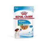 Royal Canin Mini Puppy Корм консервированный для щенков мелких пород в возрасте до 10 месяцев, кусочки в соусе, пауч 85г