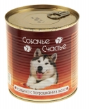 Собачье счастье Говядина с потрошками 750 гр