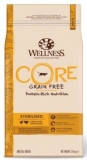 Wellness CORE STERILISED сухой беззерновой корм из курицы с индейкой для стерилизованных кошек и кастрированных котов 1,75 кг