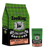 ZooRing Mini Adult Dog сухой корм для собак Лосось и рис с пробиотиками 700г