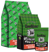 ZooRing Active Dog Standart сухой корм для собак Мясной микс и рис 2кг