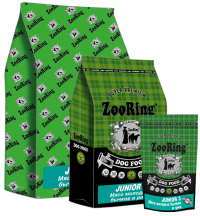 ZooRing Junior 3 сухой корм для щенков Мясо молодых бычков и рис 2кг