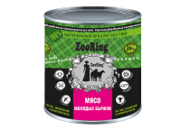 ZooRing консервы для собак Мясо молодых бычков 850г